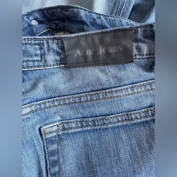 Acne Studios hep light wash denim straight jeans low rise size 26/26 - Picture 4 of 10